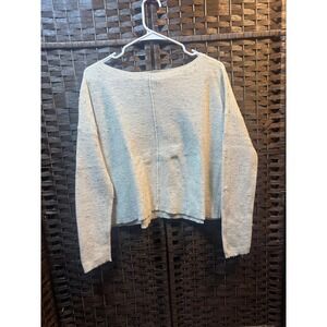 Eileen Fisher Cream Wool Blend Cropped Sweater Womens Size‎ S/P